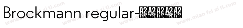 Brockmann regular字体转换